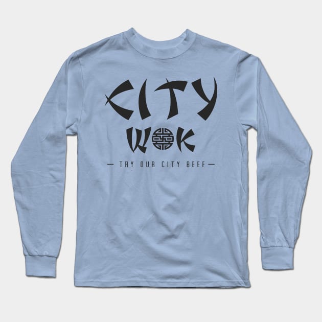 City Wok Long Sleeve T-Shirt by CoDDesigns